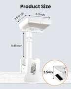 Clip On Solar Lights Outdoor, Motion Sensor Outdoor Lights, 92 LEDs 600LM Solar Fence Lights Outdoor Waterproof,Security Lights for Fence, Deck, Gutter (1, Clamp/White/6000K)