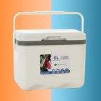 Cooler Box Ice Box 6L Personal with Handle for Freeze/Hot Food Ice Chest Small Insulated Box for Beach Camping Stall Outdoor