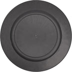 DYRABREST 50 Pcs 13 Inch Charger Plates, Bulk Round Charger Plates Plastic Wedding Dinner Elegant Reusable for Table Setting Wedding Party Event Tabletop Setting Decor (Silver)