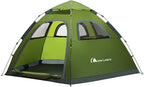 MOON LENCE Pop Up Camping Tent, 3-4 Person Portable Automatic Instant Tent Windproof for Camping, Hiking, Mountaineering