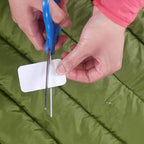 GEAR AID Tenacious Tape Mini Patches with Peel-and-Stick Adhesive to Fix Holes and Tears in Winter Gear, Down Puffer Jackets, Sleeping Bags, Tents, and Rain Gear, Clear, 1 Pack