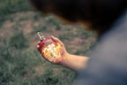 Barebones Beacon Hanging Light – Red, Rechargeable LED Camping Lantern with Adjustable Brightness – Weatherproof Vintage-Style Hanging Lantern for Outdoor Adventures and Year-Round Use