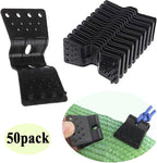 50pcs Shade Cloth Clips, Plastic Sun-shade Cloth Heavy Duty Lock Grip, Tarp Butterfly Fabric Clips Round Windproof Awning Greenhouse Clamp Grip for Outdoor Garden Anti Bird Netting Tents