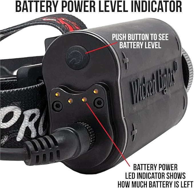 Wicked Lights ScanPro iC GEN4 3-Color-in-1 (Green, Red, White LED) Night Hunting Headlamp Kit for Coyote, Predator, Varmint & Hogs W2100