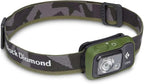 BLACK DIAMOND Cosmo 350 Headlamp | 350 Lumens, 3X AAA Batteries (Included) | Dual Power Options | Waterproof, Dimmable Light for Camping & Hiking | Dark Olive