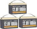 Power Queen 12V 100Ah LiFePO4 Battery, Group 31 Lithium Battery with 1280Wh Energy and BMS Protection, Up to 15000 Deep Cycles for RV Trailer, Solar Off-Grid, Marine
