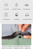 Camping Sleeping Pad Inflatable Mattress, Compact-Portable Lightweight Mat with Built-in Foot Mattress Twin Size Double with Pillow Built-in