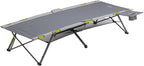 CORE Folding Camping Cot | Extra Wide Heavy Duty Camp Cot with Removable Side Table & Mesh Gear Loft | Folding & Portable Camp Bed with Carry Bag | Supports 300 lbs