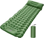 Inflatable Camping Pad | Compact Blow Up Mattress with Pillow | Lightweight Backpacking Sleep Mat - for Outdoor Travel Backpacking Hiking Tent Car Truck SUV Women Men