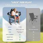 Portable Hammock Camping Chair with Adjustable Back, Folding Hammock Chair Supports 330lbs, Camping Swing Chair for Adults, Camping Hammock Chair for Lawn, Concerts, Backyard, Stargazer