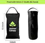 Anytree-Sand Bags Canopy Weights for Canopy Legs(Without Sand),88LB, 4-Pack, Sand Bags for Gazebo Legs, Pop UP Canopy Tent Weights,