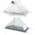 LANSHAN Ultralight Tent 3-Season Backpacking Tent for 1-Person or 2-Person Camping, Trekking, Kayaking, Climbing, Hiking