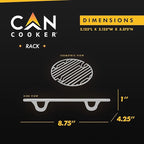 CanCooker Camping Meals Cookware | 4 Gallon Steam Cooker, Cooking Rack, Butter Garlic Salt Seasoning & 100-Page Recipe Cookbook
