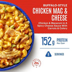 Mountain House Buffalo-Style Chicken Mac & Cheese Freeze-Dried Food for Camping, 8 Servings, 30-Year Shelf-Life