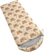 AILONEN Kawaii Panda Sleeping Bags,Lightweight & Waterproof,3 Season Warm & Cool Weather,Dreamy Purple Flower Animal Themed Sleeping Bags for Boys,Girls,Kids,Adults Travelling,Outdoors