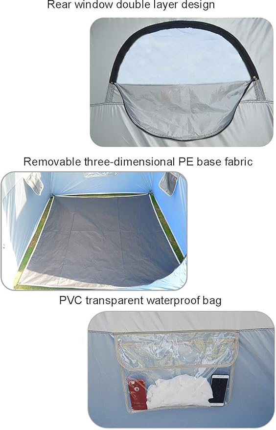 Camping Tent,Shower Tent, Sun Shelter Sunscreen Shade Canopy Changing Outdoor Clothes Wild Multifunctional Thickening Lightweight Decorate