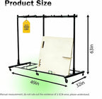 Folding Chair Rack with Wheels,Heavy Duty 1000 Lbs Metrixpio Capacity Movable Storage Chair Dolly for Wedding, Office, School & Camping