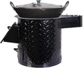 Firewood Stove, Portable Coal/Wood Stove, Heating and Cooking Cast Iron Stove, Mobile Indoor Outdoor Camping Stove, Multiple, 58CM