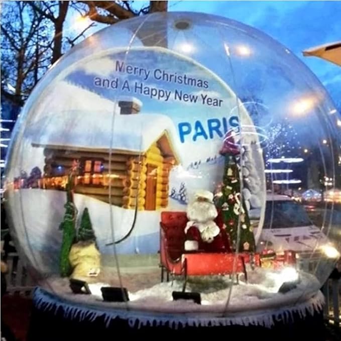 Inflatable Bubble Camping Tent, Outdoor Rainproof Transparent Dome Bubble House Family Backyard Stargazing Outdoor Camping Bubble Tent(Size:3m 10feet)