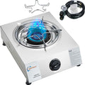 Propane Stove Single Burner Propane Stove 1 Burner 12,000 BTU Auto Ignition Gas Stove with CSA Hose for Outdoor Cooking,Emergency
