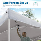 Quictent Easy Pop up Canopy Tent 10'x10' with 4 Detachable Window Sidewalls, One Person Setup, Waterproof Outdoor Portable Vendor Event Tent Shelter Enclosed, Wheeled Bag Included