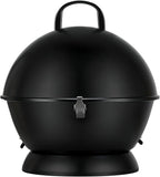 14-Inch Portable Barbecue Grill,Outdoor Small Grill with Dual Venting System and Warming Rack for Picnic, Camping, Backyard,Black