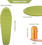 Ultralight Sleeping Pad for Camping, 74.8"x23.2" Camping Mat with Pump Sack Inflatable Sleeping Pads Compact for Camping Backpacking Hiking Traveling Tent
