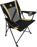 Kijaro NFL Sports Fan Folding Chair, 26" L x 35.5" W x 37" H, New Orleans Saints