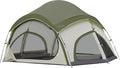 Vidalido 3-4 Person Camping Tent with 2 Large Mesh Door 4 Mesh Window Family Tents, Double Layer Waterproof Portable Easy Setup Camp Tent, Canvas Dome Tents for Camping Outdoor Hiking and Backpacking