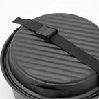 Camping Campfire Utensils, Non-Stick Coating Portable Camping Frying Pan Pot Outdoor Picnic Tableware Set Backpacking Gear