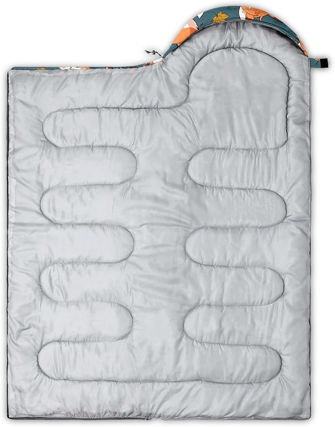 HOSIMA Dear Hunting Pattern Cold Weather Sleeping Bags for Kids Adults,Black Light Weight Waterproof Sleeping Bags for Outdoors Hiking.