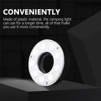 Healifty LED Camping Tent Lamp Mini Portable Outdoor Emergency Light Hook for Hiking and Backpacking, Battery-Free Compact LED Lantern for Outdoor Recreation