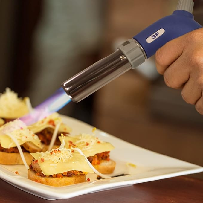 3F Culinary Professional Torch Cooking Torch Baking Searing Campfires Charcoal Grills Camping Butane Fuel.