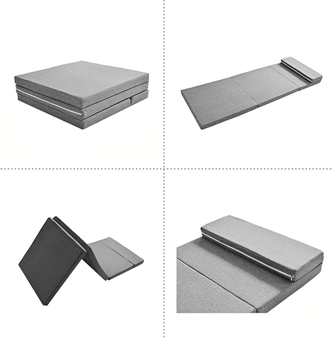 HJAHHSM Travel Mattress for Adults, Sleeping Mattress,Camping Beds, Roll Up Foam Floor Sleeping Mat