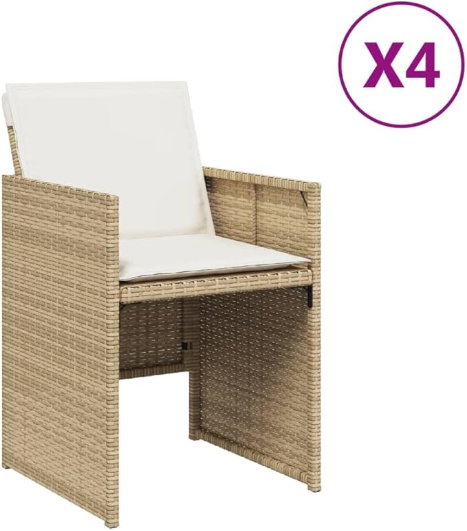Patio Chair Beige, Cream White Patio Furniture Garden Furniture Camping Chair for Garden Deck