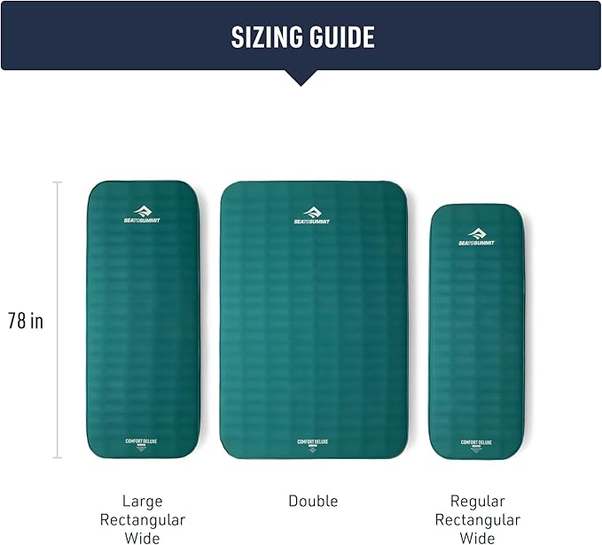 Sea to Summit Comfort Deluxe Self-Inflating Foam Camping Mattress, Large