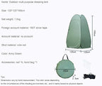 Camping Tent,Shower Tent, Large Capacity Thickened Tent, Outdoor Shower Portable Privacy Tent Pop-up Room Camping Toilet Changing Room Folding Multifunctional Decorate