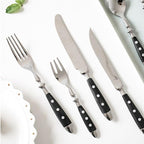 Durable 72 Piece Cutlery Set for 12 with Riveted Handles,Stainless Steel,Dishwasher Safe, Ideal for Camping, Hotels,Home
