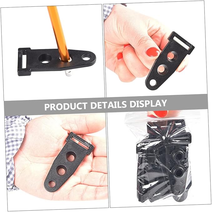Mikikit Tent Buckle Outdoor Canopy Adjuster Canopy Pole Connector Canopy Webbing Fixer Camping Install Buckle