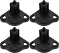 Gatuida 1set Copolymerized Pp Outdoor Tent Accessories Bottom Bracket for Tent Feet Black Tent Replacement Base Bottom Mounting Bracket 4pcs