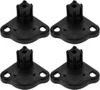 Gatuida 1set Copolymerized Pp Outdoor Tent Accessories Bottom Bracket for Tent Feet Black Tent Replacement Base Bottom Mounting Bracket 4pcs