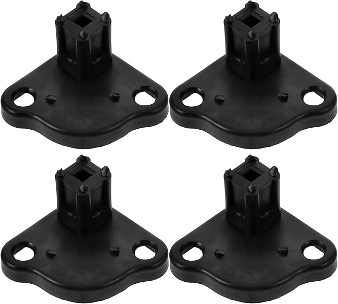 Gatuida 1set Copolymerized Pp Outdoor Tent Accessories Bottom Bracket for Tent Feet Black Tent Replacement Base Bottom Mounting Bracket 4pcs