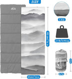 Heated Sleeping Bag pad, Operated by 5V/2A USB Power Supply, 3 Adjustable Temperature Levels, Heated Sleeping Bag Liner for Cold Weather Backpacking or Hiking (Mountains, 76" x 24")