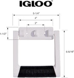 Igloo Premium Comfort Rubber Grip Swing-Up Handle, 25-75 Qt Coolers, White (1 Handle)