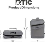 RTIC 8 Can Everyday Cooler, Soft Sided Portable Insulated Cooling for Lunch, Beach, Drink, Beverage, Travel, Camping, Picnic, for Men and Women