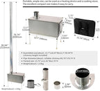 foldable titanium wood-burning stove WintourULtai0.5mmlightweight compact durable portable folding wood burning outdoor camping hiking bushcraft ultralight cooking heatingfirewood stove