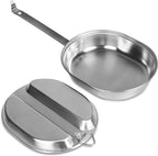 Goetland 304 Stainless Steel US Military Mess Kit Plate Set GI Type Outdoor Camping Hiking Picnic BBQ Beach