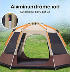 Large Tent 8-Person-Camping-Tents,Outdoor Tent Family Camping Tent with 360° Panoramic View,Pop Up Tents Waterproof,Instant Family Tents for Camping,Hiking Traveling