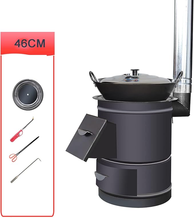 Outdoor Ultralight Titanium Alloy Wood Stove Multipurpose Camping Tent Heating Stove Outdoor Survival