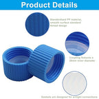4 Pcs Water Filter Coupling with 20 Pcs Filter Cleaning Gasket with Seal Kit, Compatible 28mm External Threaded Water Filters Standard Plastic Bottles for Hiking/Camping